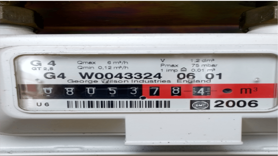 Photo: MTR-002 Gas meter photograph
